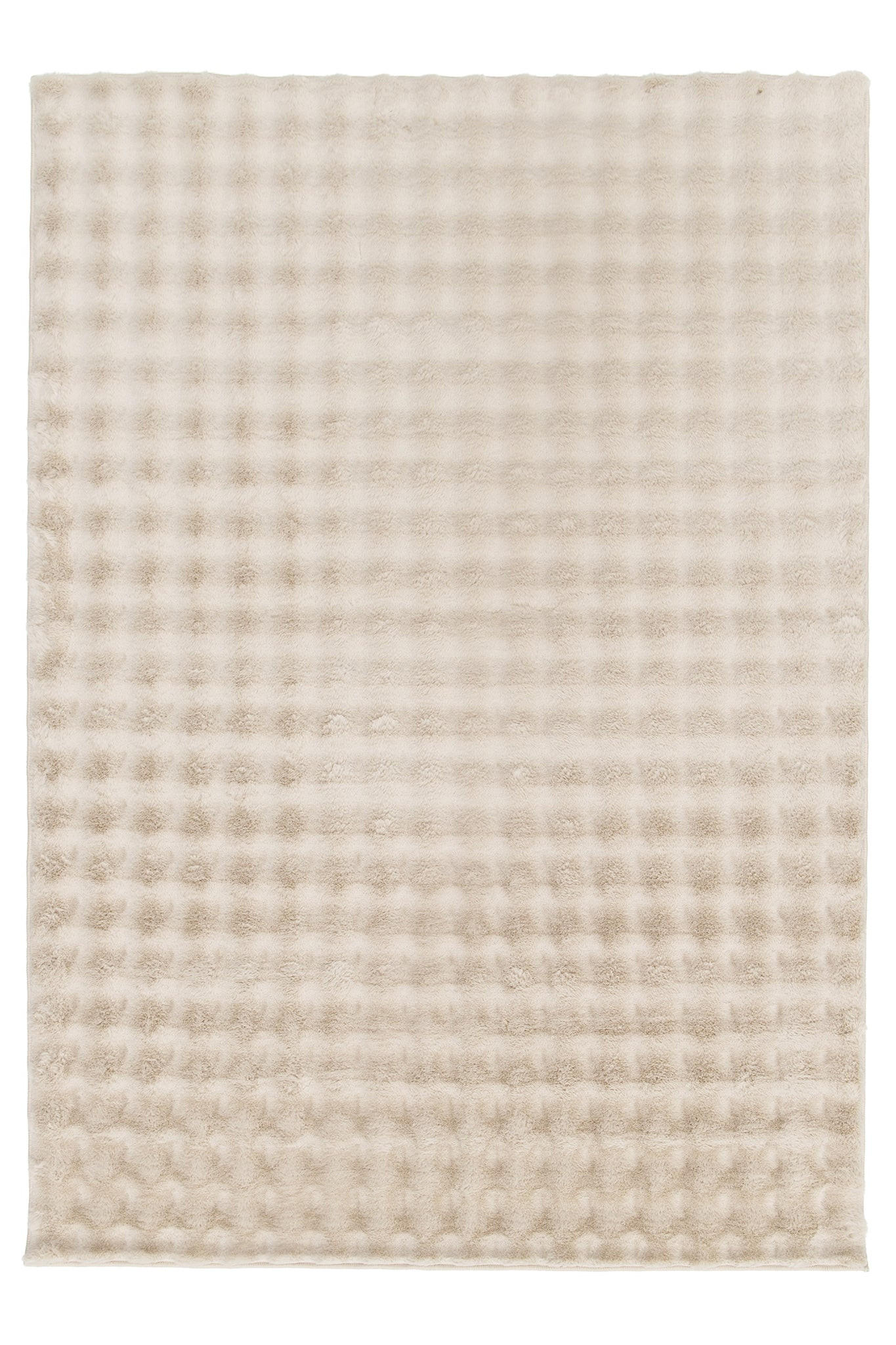 TEPPICH ultraweich mit Relief-Effekt beige - Beige, Textil (160/230cm) - AFK Living