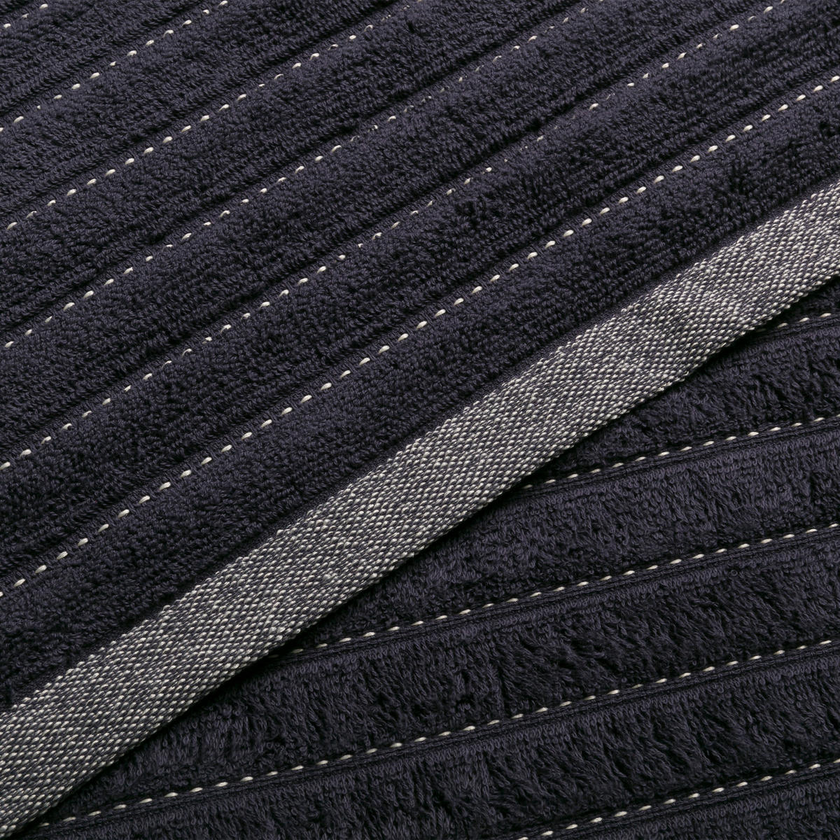 DUSCHTUCH NEW HERITAGE - Grau, Textil (67/140cm) - MÖVE
