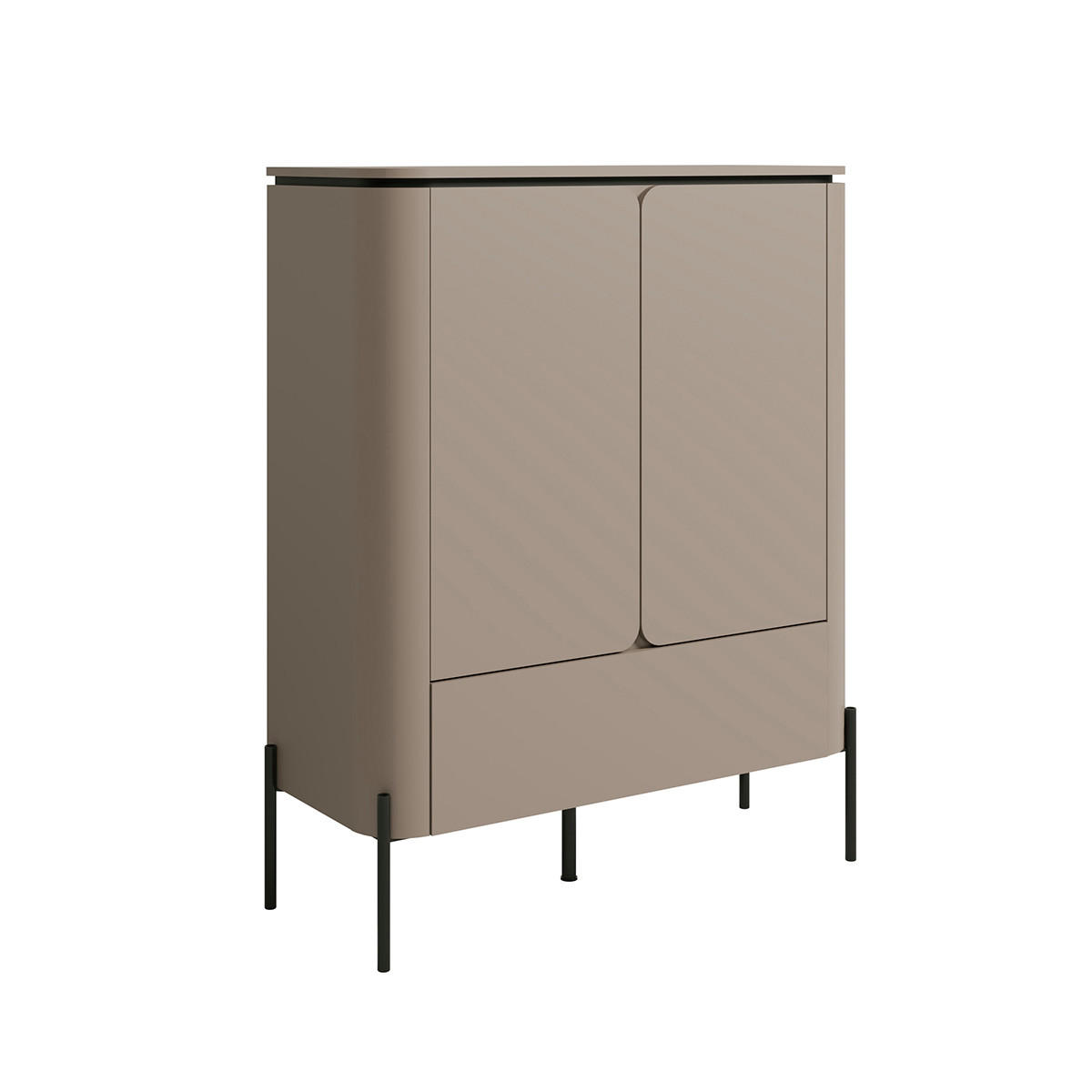 SIDEBOARD Taupe - Taupe, Holzwerkstoff (98/123.2/39.5cm) - Petits-meubles