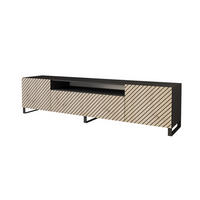 LOWBOARD SENI-S 200x53x41 cm - Schwarz / Artisan - Schwarz, Holzwerkstoff (200/53/41cm) - ALTDECOR