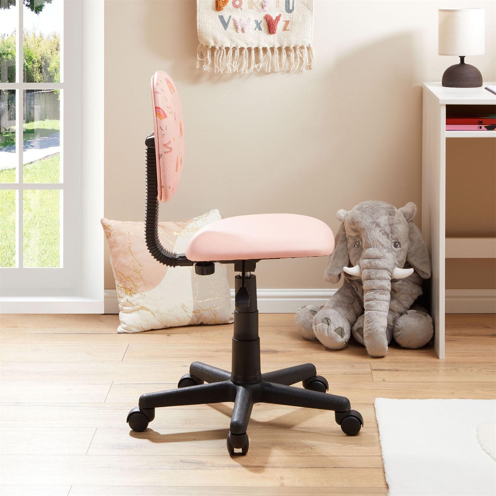KINDERDREHSTUHL ALPACA - Pink, Textil (40/80/40cm) - CARO-Möbel