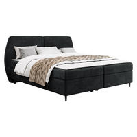 BOXBETT Madryt - Schwarz, Holz/Holzwerkstoff (180/200cm) - MIRJAN24