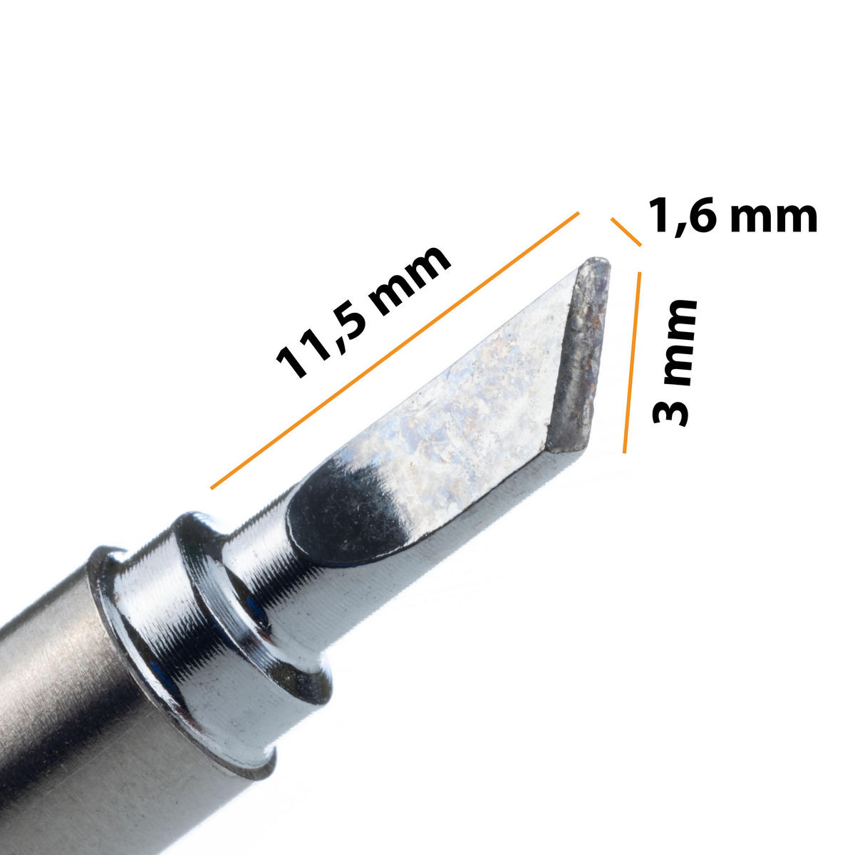 LÖTKOLBENSPITZE T12-KU - integrierte Heizung und Temperatursensor, 300 °C in <10 s, Schnellwechsel, kompatibel mit T12-kompatiblen Lötstationen - Multicolor, Kunststoff/Metall (10/10/10cm)