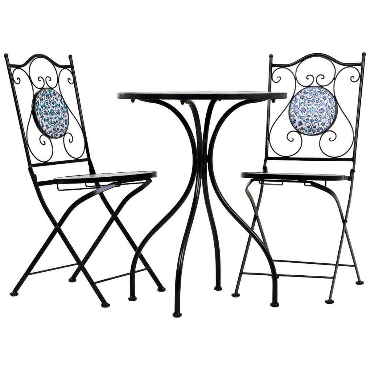 BALKONSET, schwarz, 3-tlg. - Schwarz, Metall - Wanderlust