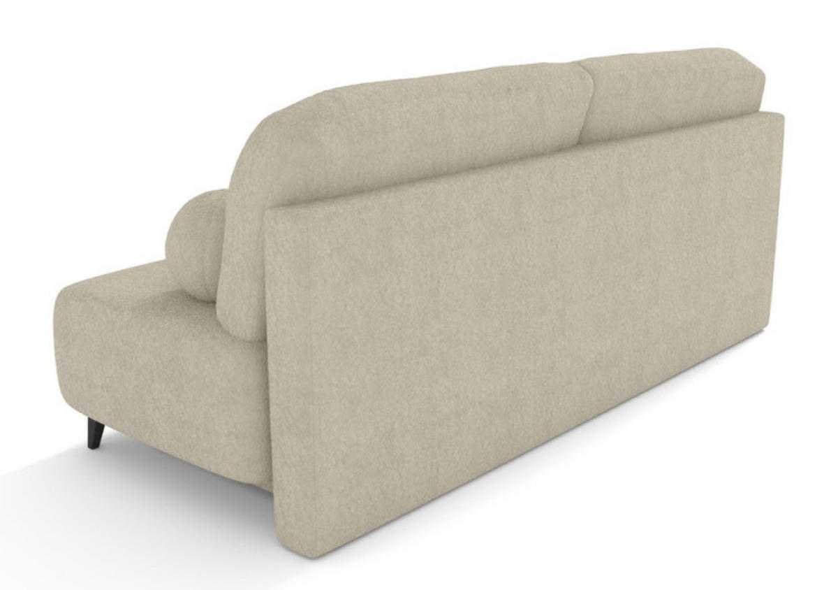 SOFA Beige MIO Mit Schlaffunktion Boucle - Beige, Textil (198/90/86cm) - Sepro Meble