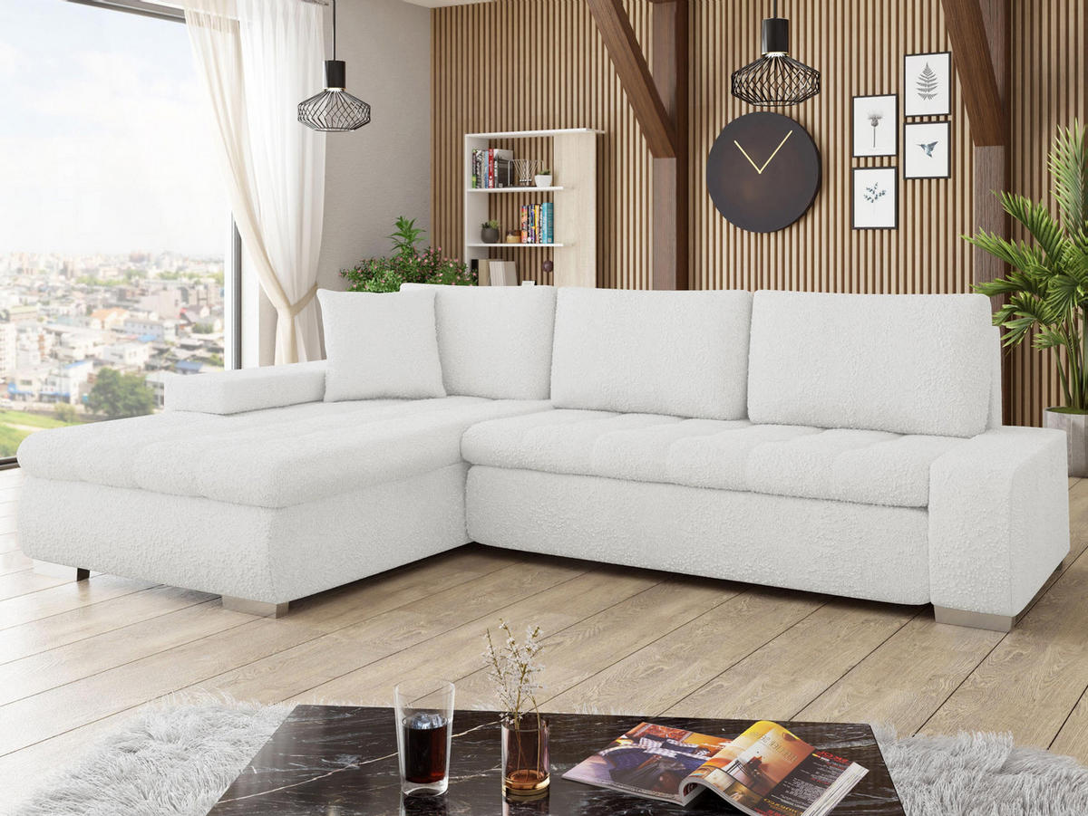 ECKSOFA Orkan Premium - Creme, Holz/Textil (302/213cm) - MIRJAN24