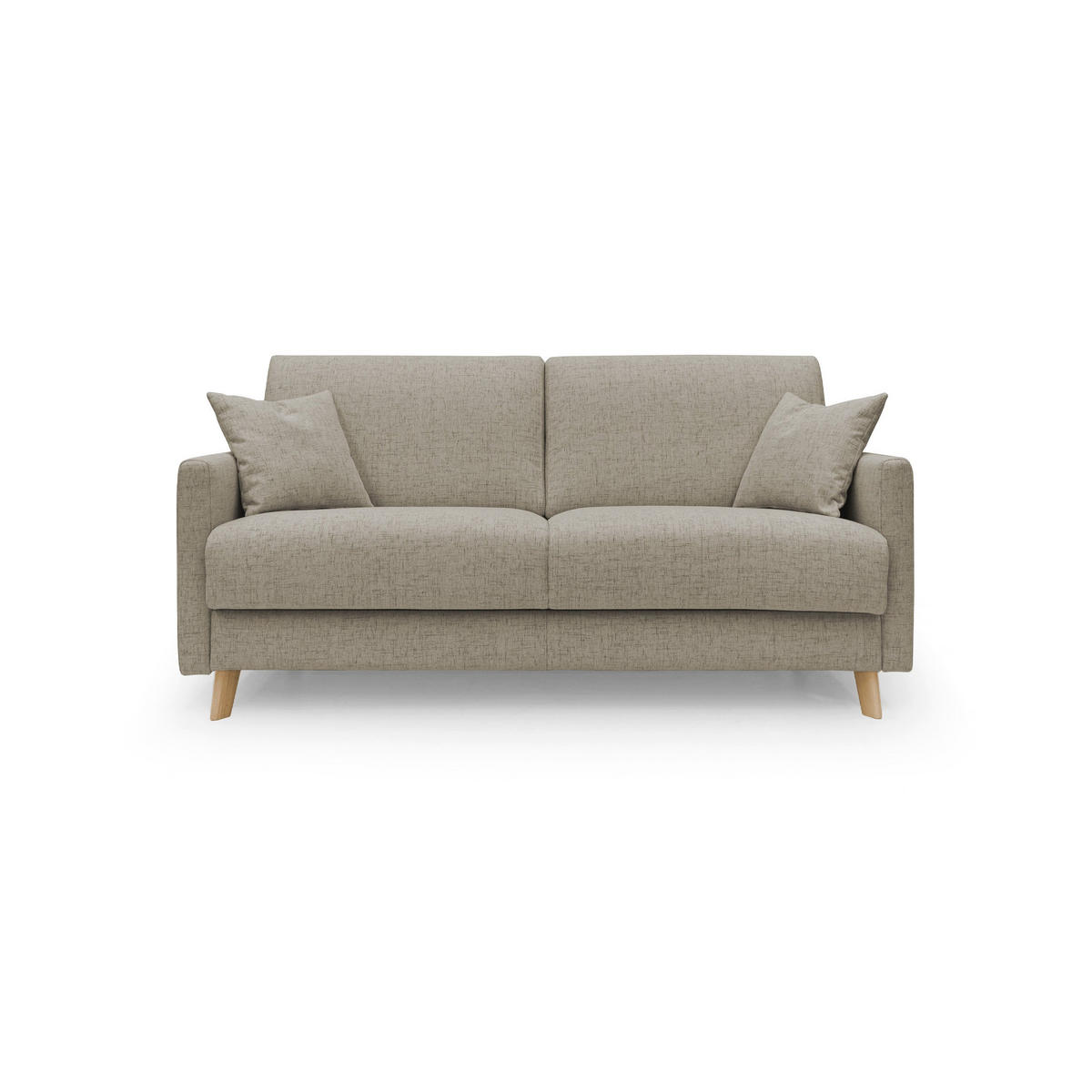 SCHLAFSOFA Edgar - Braun, Textil (180/94/97cm) - Divani.store