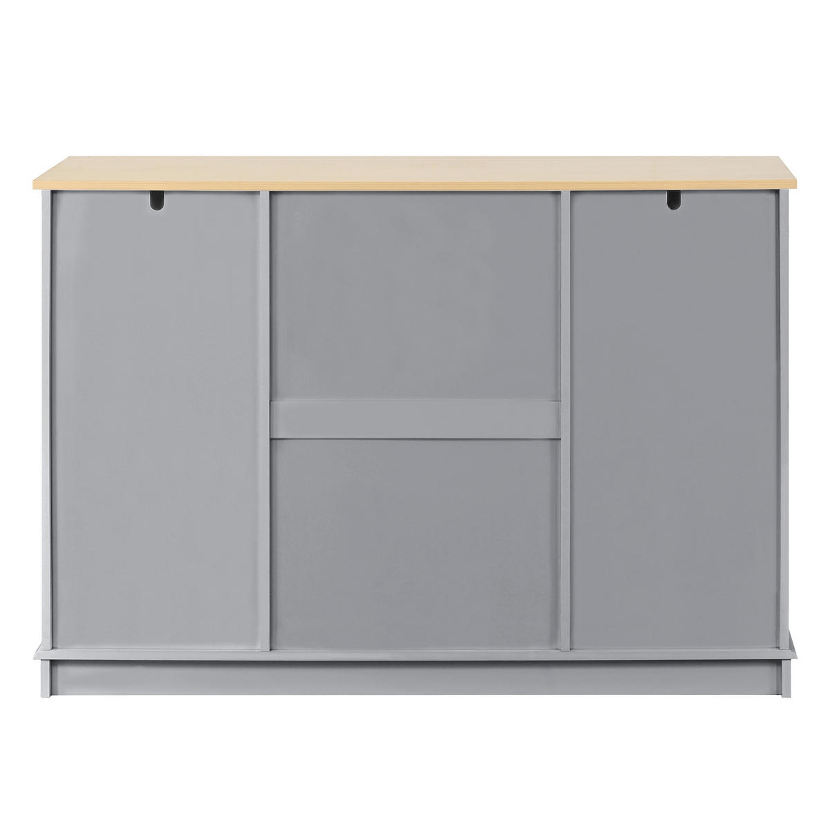SIDEBOARD DE-38310 126/40/86 cm mit 3 Schubladen Grau - Grau, Holzwerkstoff (126/86/40cm) - ComfortXL
