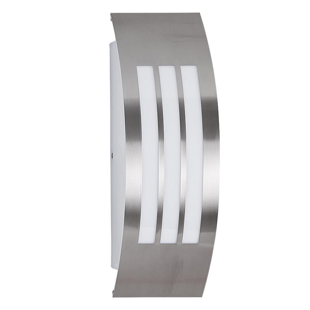 LED AUSSEN-WANDLEUCHTE Silber RGB - Silberfarben, Metall (31.8/10/9cm)