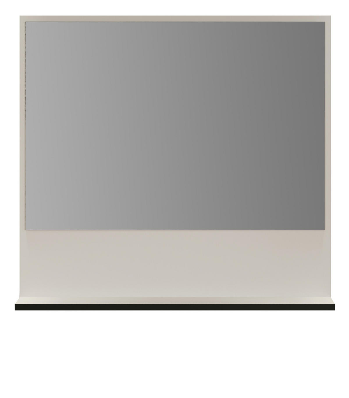 BADSPIEGEL Kaschmir, grau 80 cm, Badezimmer Spiegel mit Ablage - Kaschmir/Grau, Glas/Holzwerkstoff (80/74/14cm) - Top.Furn