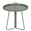 BEISTELLTISCH Porter mit Griff - Grün, Metall (45/45/53cm) - Butlers