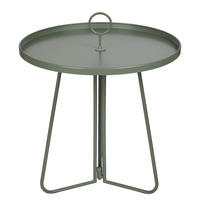 BEISTELLTISCH Porter mit Griff - Grün, Metall (45/45/53cm) - Butlers