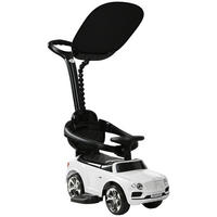 RUTSCHAUTO - Schwarz/Weiß, Kunststoff (90/49/95cm) - AIYAPLAY