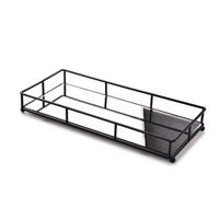 TABLETT Cedric Schwarz 36/16/5 cm Glas - Schwarz, Glas (16/5/36cm) - Mondex