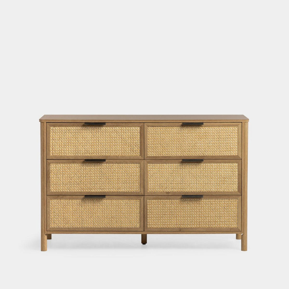 SCHUBLADENKOMMODE DOPPELTE Bent Natürlich 120 cm x 76 cm - Naturfarben, Holzwerkstoff (120/76/40cm)