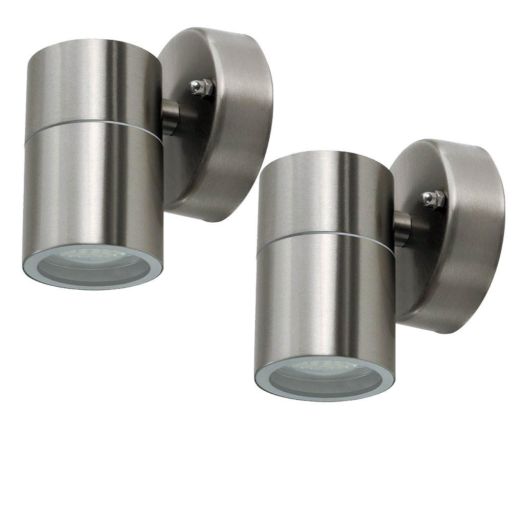 WANDLAMPE Silber Metall 2er Set - Silberfarben, Glas (8.5/11.8/9.3cm)