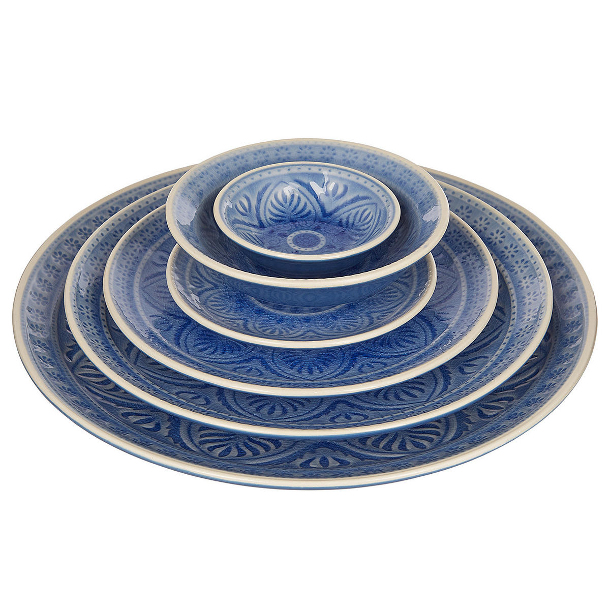 TELLER Sumatra - Hellblau, Keramik (25/25/3cm) - Butlers