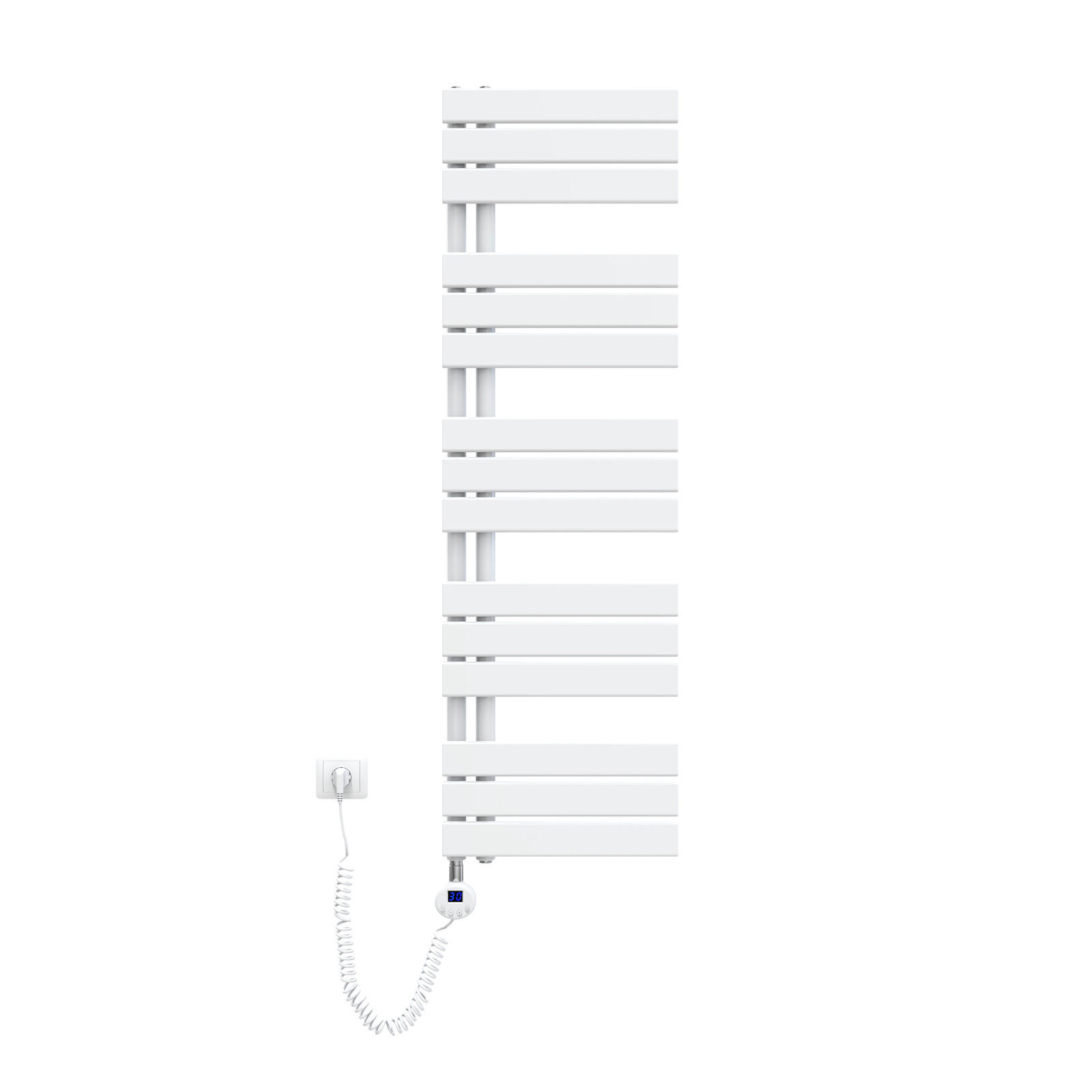 HEIZKÖRPER Elektrisch WLAN Thermostat Weiß 132/40 cm - Weiß, Metall (40/132/5.9cm) - EMKE