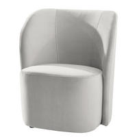 SESSEL - Silberfarben/Schwarz, Kunststoff/Textil (75/78/49cm) - home24