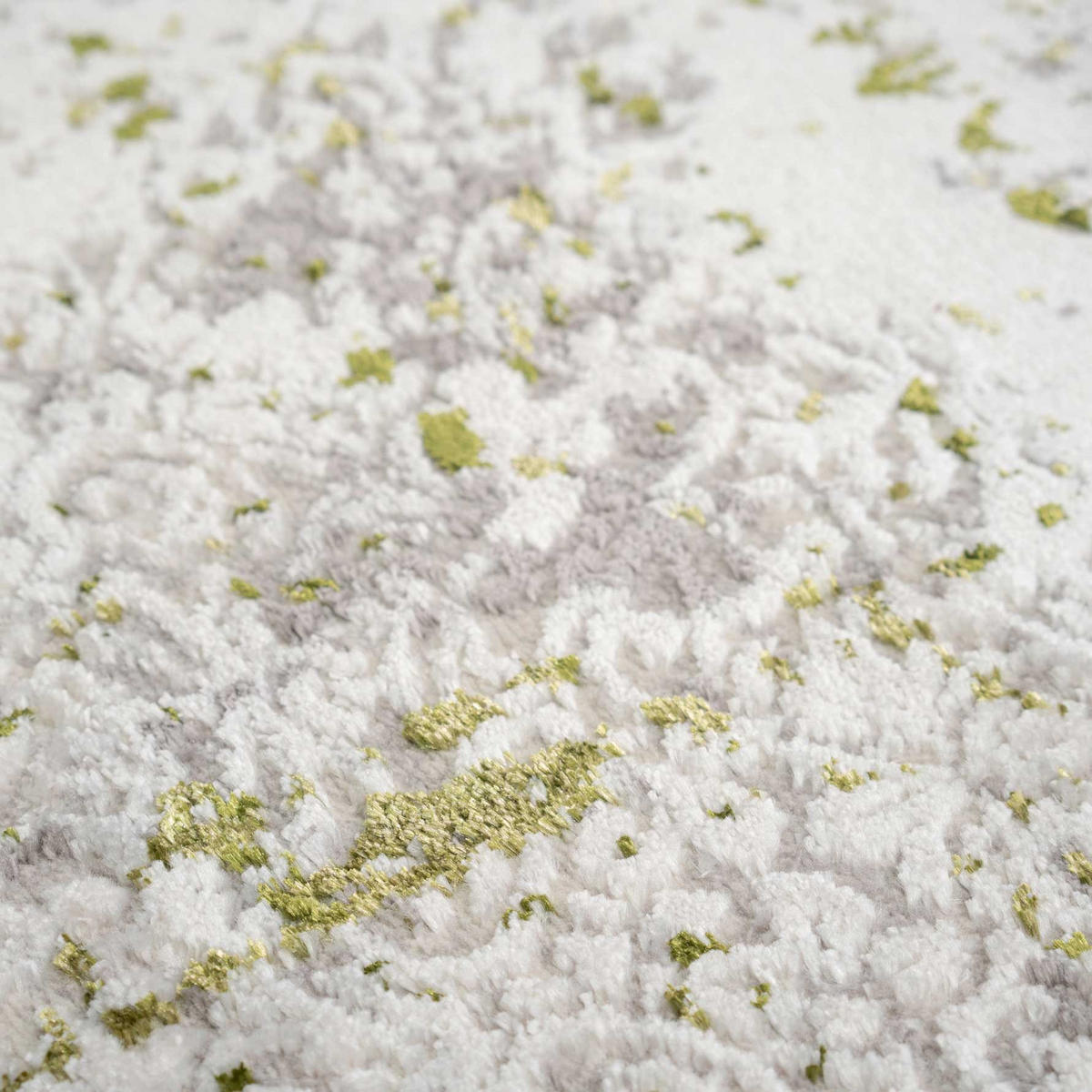 WEBTEPPICH Tweed Olivgrün - Olivgrün, Textil (120/170cm) - Kukoon Rugs