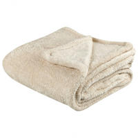 DECKE Helles Beige Namdu 125/150 cm - Beige, Textil (125/150cm) - Beliani