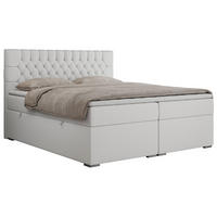 BOXBETT PERA 120/200 Weiß Kunstleder - H3 - Weiß, Holz/Textil (120/200cm) - MKS