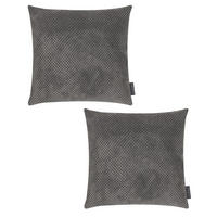 KISSENHÜLLE 2er Set Comodo - Grau, Textil (40/40cm) - Magma Heimtexx