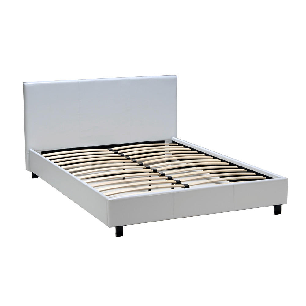 DOPPELBETT ATLANTA / 140x190- Weiß - Weiß, Holzwerkstoff (140/190cm) - Weber Industries