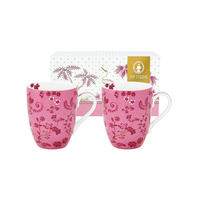 BECHER 2er-Set Large jolie blumen rosa 350 ml - Rosa, Keramik (0.35L) - Pip Studio