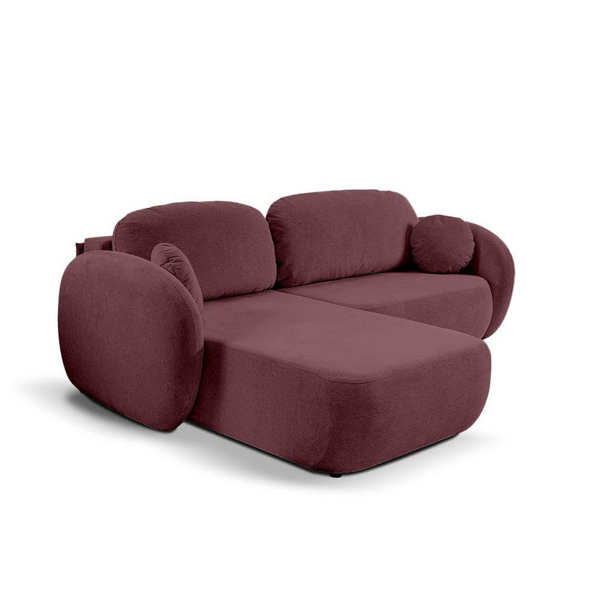 ECKSOFA OLEMO Rot - Rot, Textil (248/86.5/174cm) - Pillovely