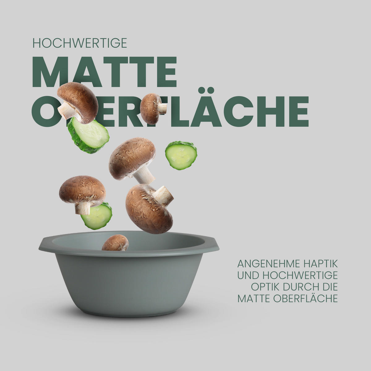 SCHÜSSEL Kunststoff Ø15,5 cm Grün 2er-Pack - Grün, Kunststoff