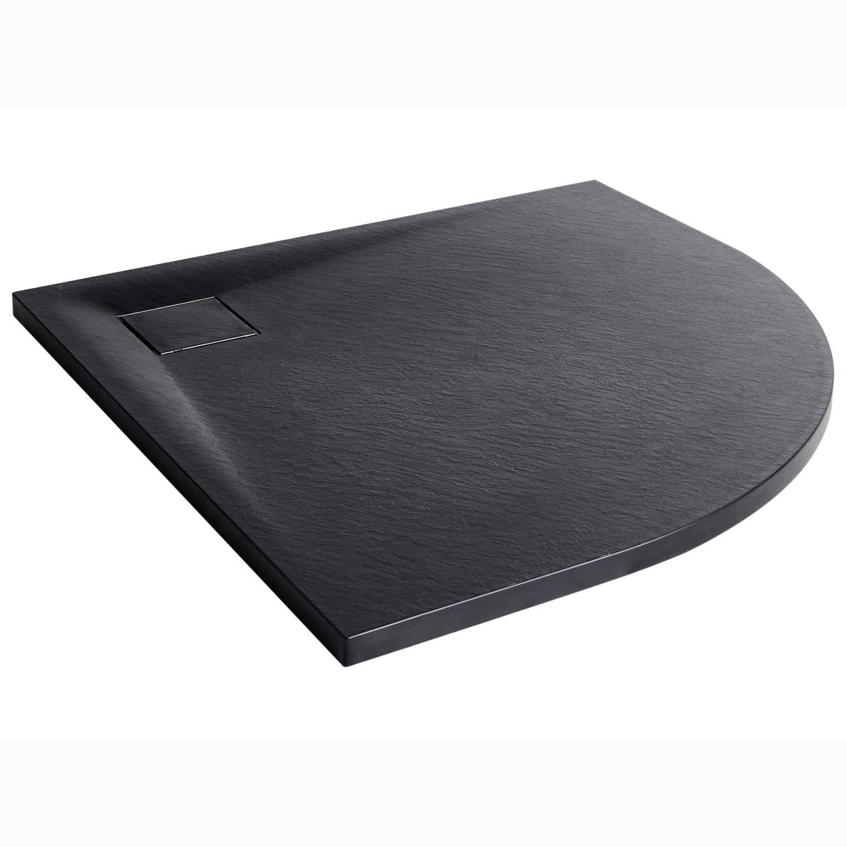 SPRCHOVÁ VANIČKA 90/90/3 cm Černá Paron - černá, plast (90/3/90cm) - Beliani