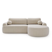 ECKSOFA Aurio Beige Rechts - Beige, Holz/Textil (261/177cm) - Graingold