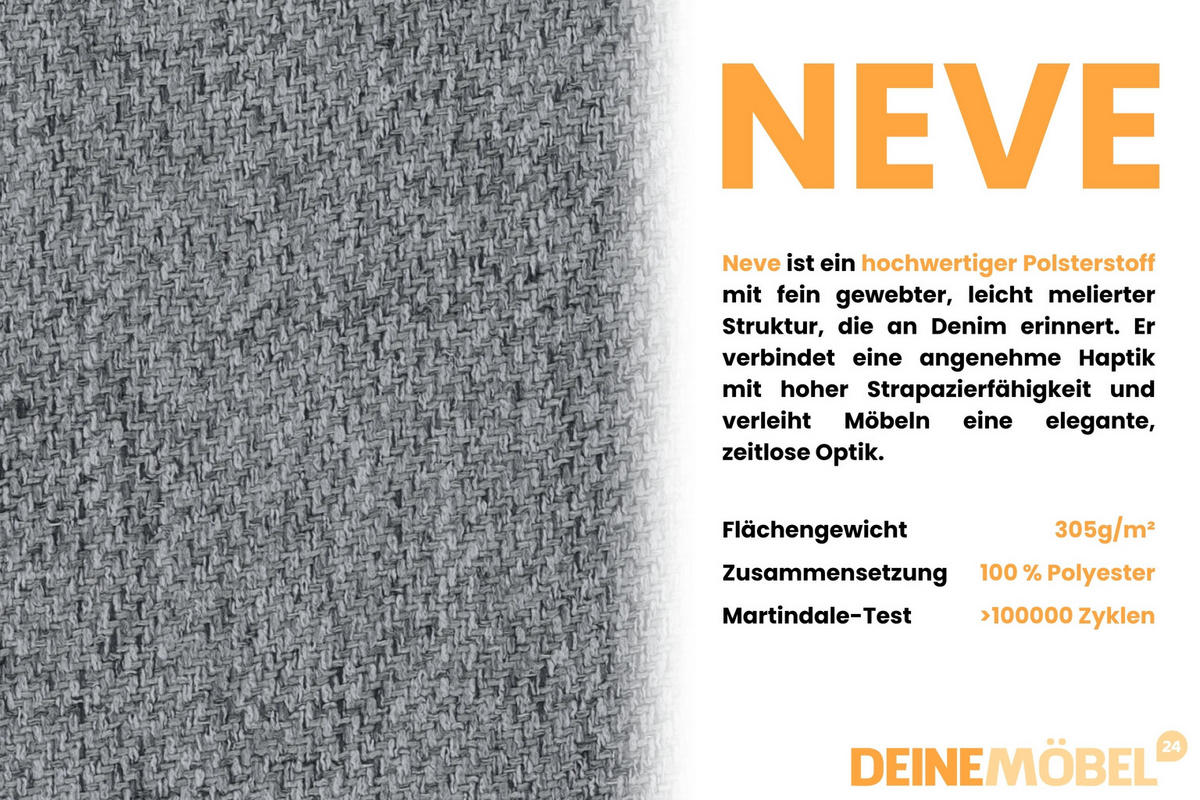 2-SITZER SOFA BIANCO 215 cm breit in Stoff Dunkelgrau - Dunkelgrau, Holzwerkstoff/Textil (215/90/92cm) - Deine Möbel 24