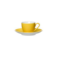 ESPRESSOTASSE MIT UNTERTASSE Doppio Gelb 80 ml - Gelb, Keramik (12/7/12cm) - Ritzenhoff Breker