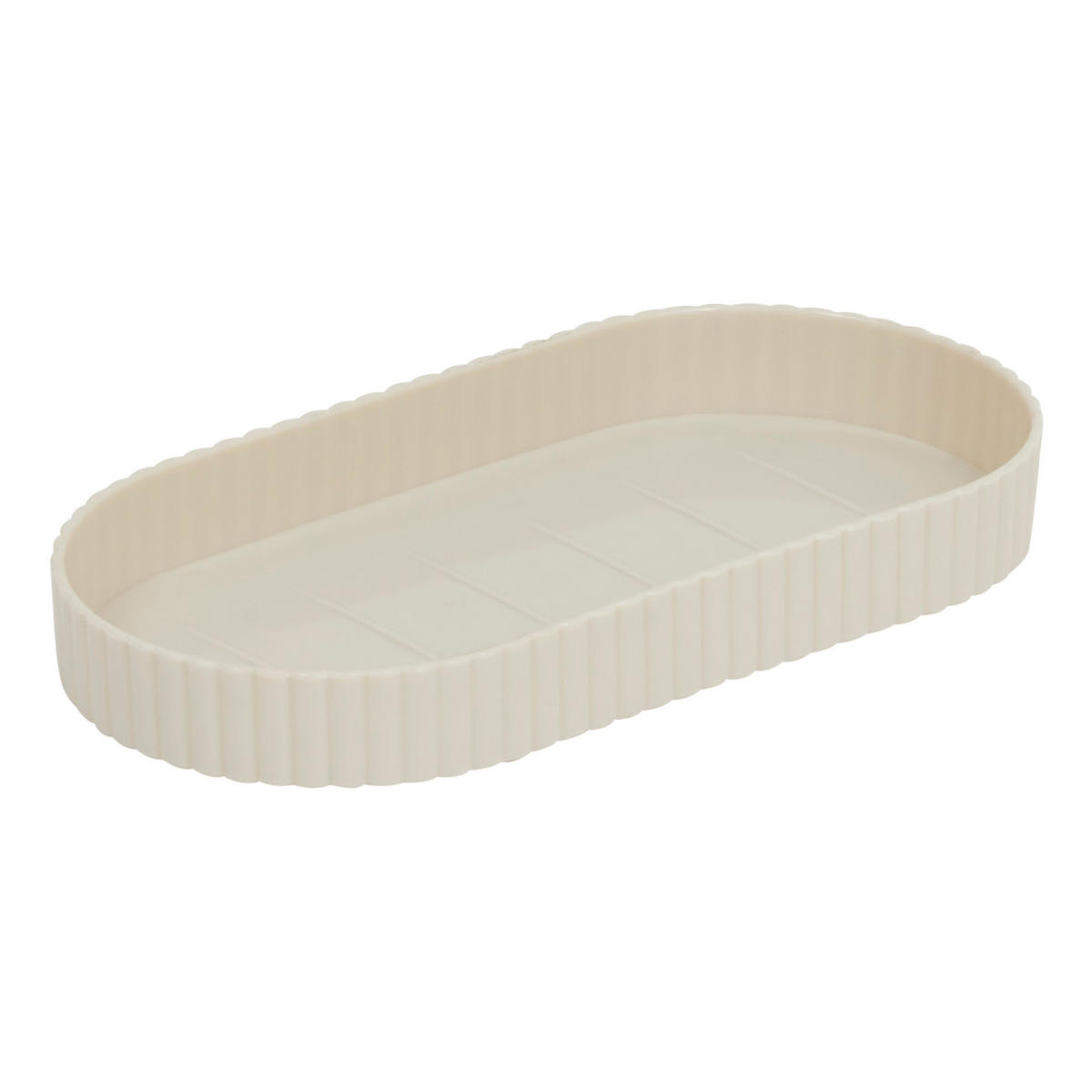 SEIFENSPENDER und Becher mit Ablage 300 ml 16/8/17 cm - Beige, Kunststoff (8/17/16cm) - 5five Simply Smart