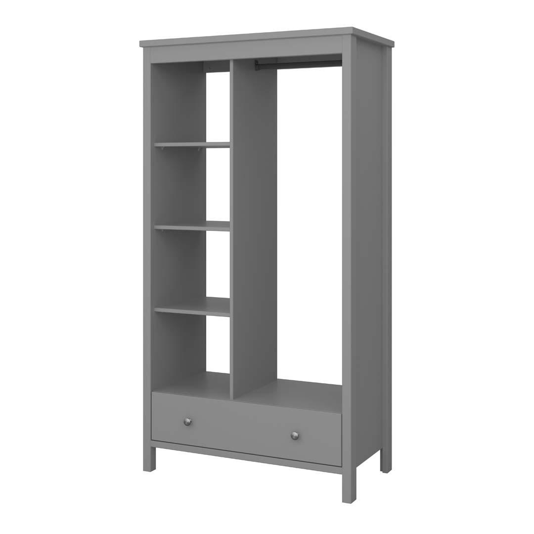 KLEIDERSCHRANK grau - Grau, Holzwerkstoff (90/170/45cm) - ebuy24