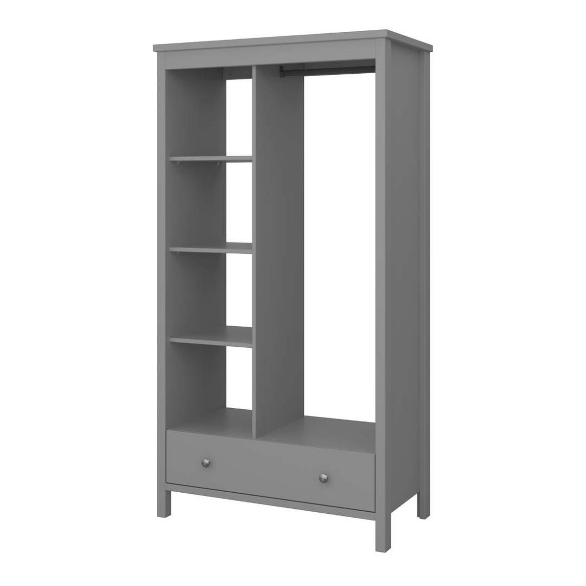 KLEIDERSCHRANK grau - Grau, Holzwerkstoff (90/170/45cm) - ebuy24