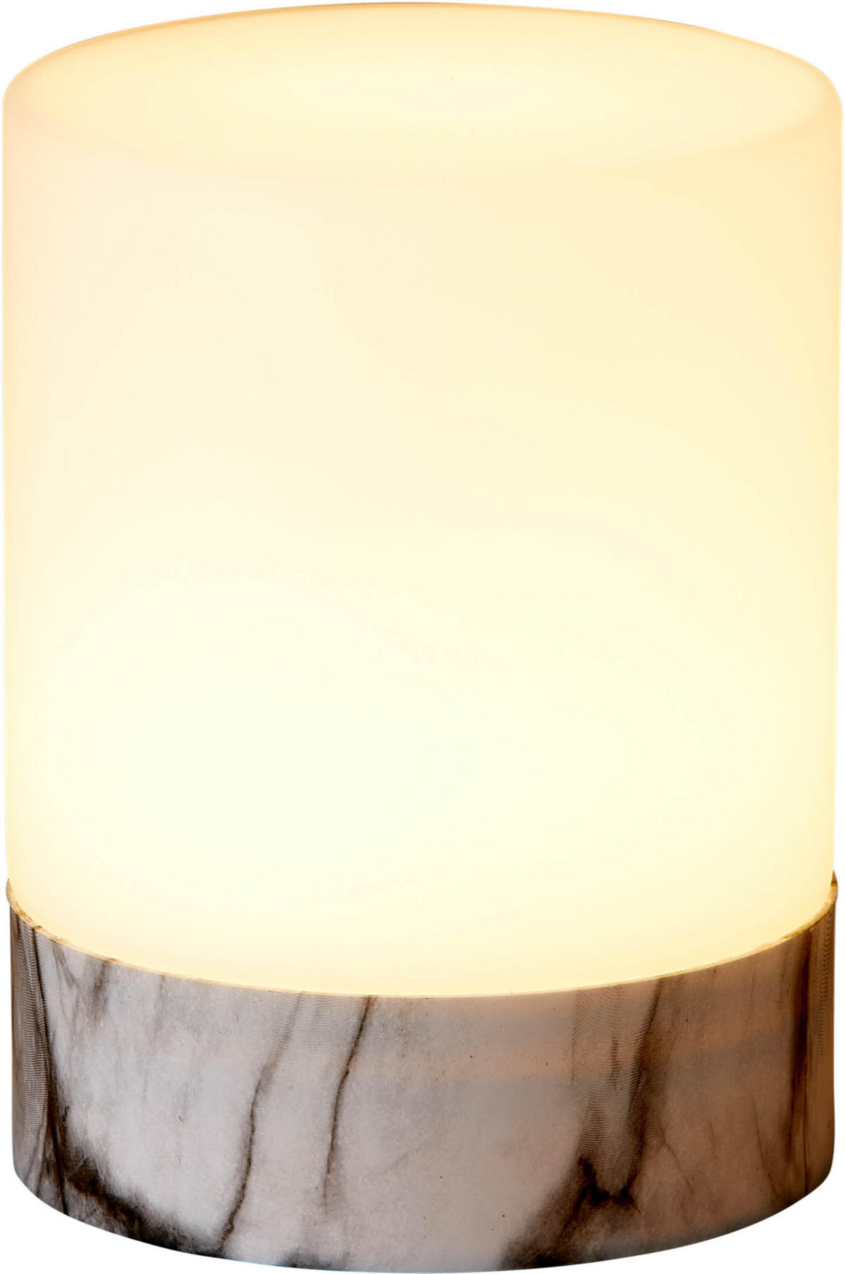 LED-TISCHLAMPE - dekorativ mit integriertem Akku und USB-Ladung für Innen- und Außenbereich - Weiß, Kunststoff (11/11/14.5cm) - Northpoint