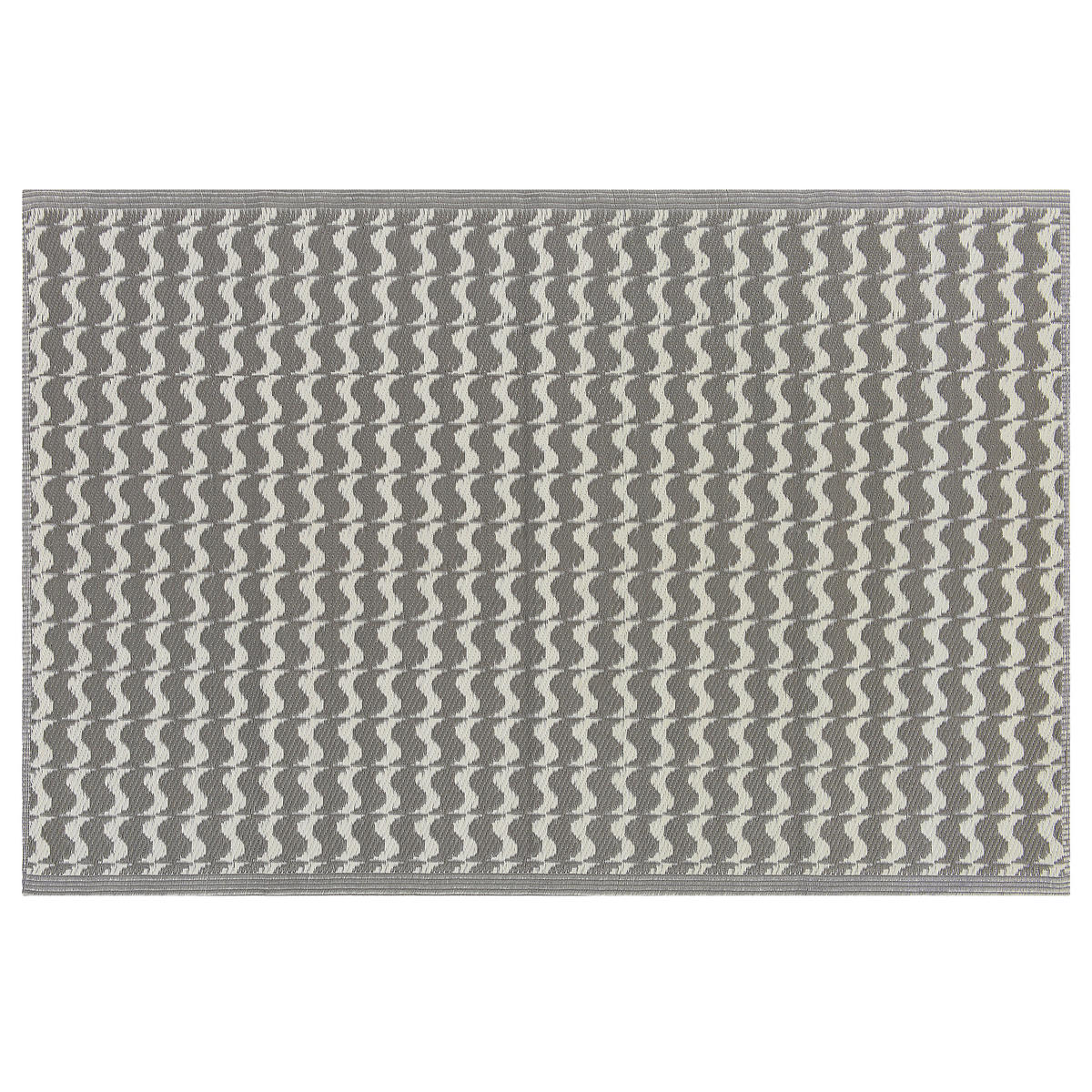 OUTDOOR-TEPPICH Tumkur 180/120 cm - Grau, Kunststoff (120/180cm) - Beliani