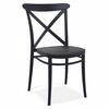 STUHL Schwarz 51x87x51cm - Schwarz, Kunststoff (51/87/51cm) - AlterEgo