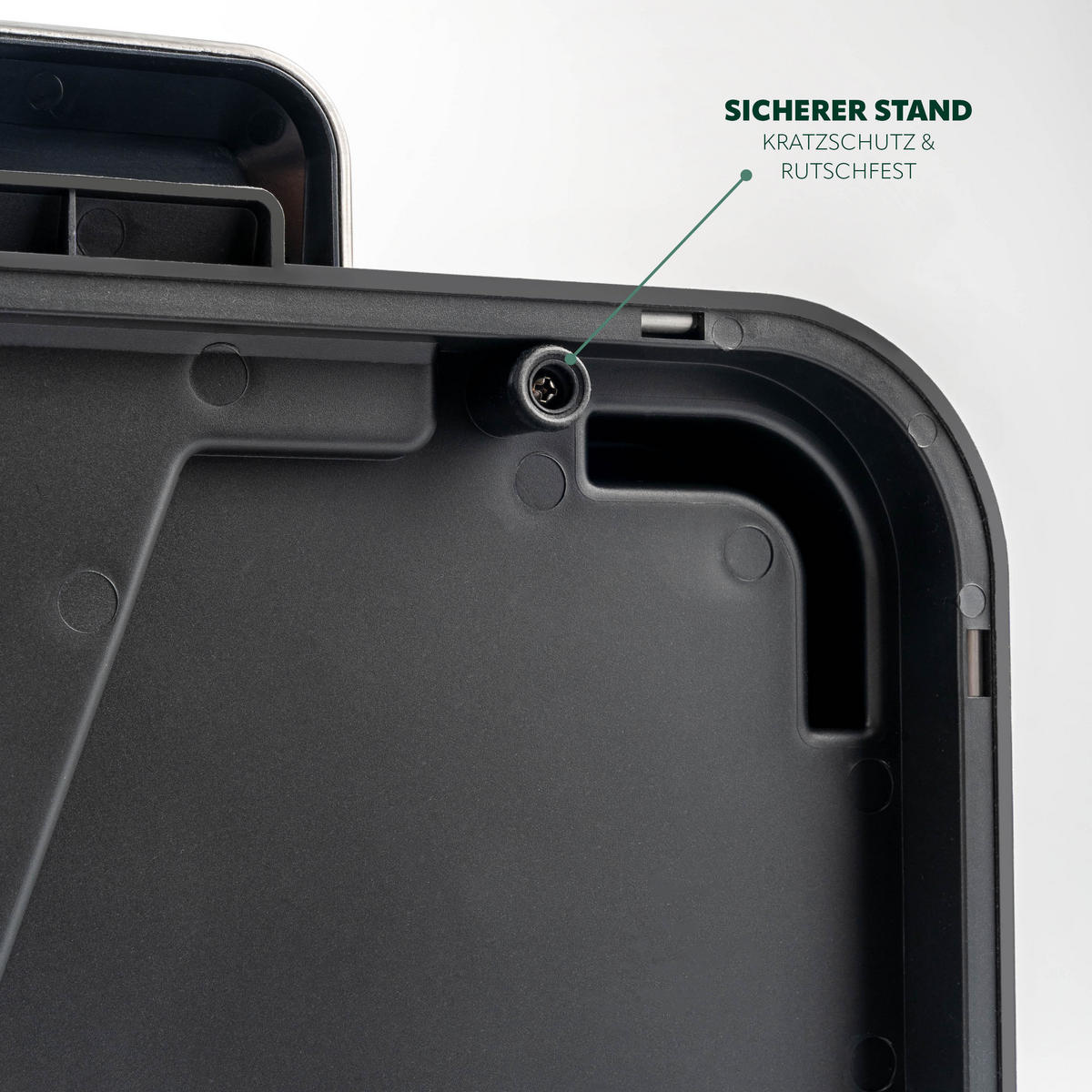 ABFALLEIMER 30 Liter, schwarz - Schwarz, Metall (42.5/50/33.5cm) - eluno