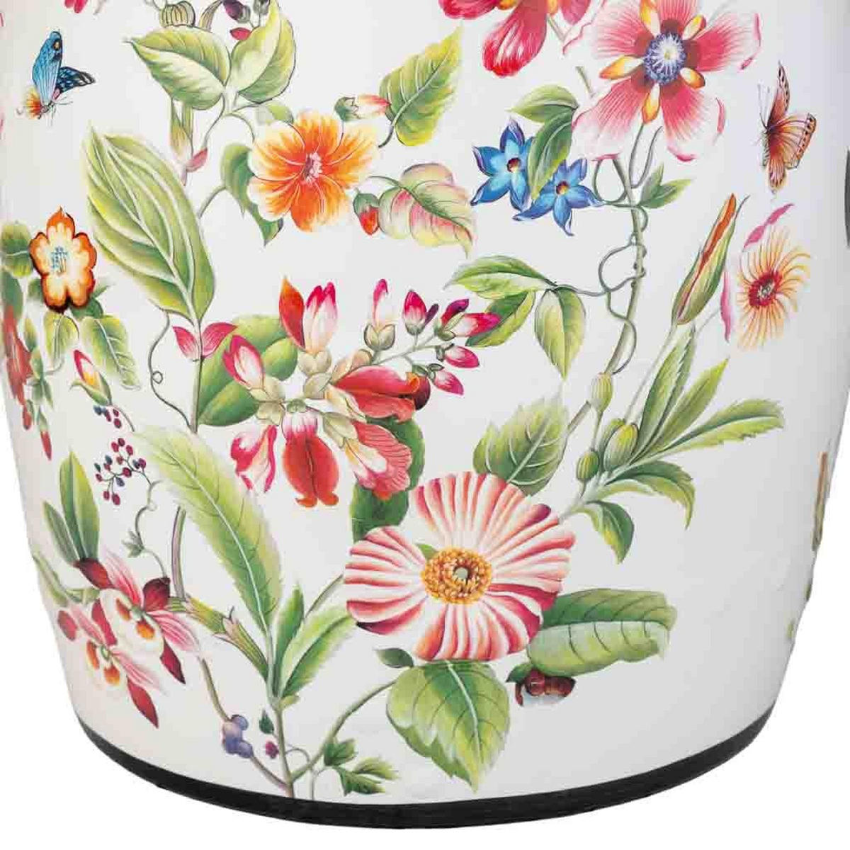 HOCKER, 33x45cm - Weiß, Keramik (33/44.5/33cm) - Wanderlust