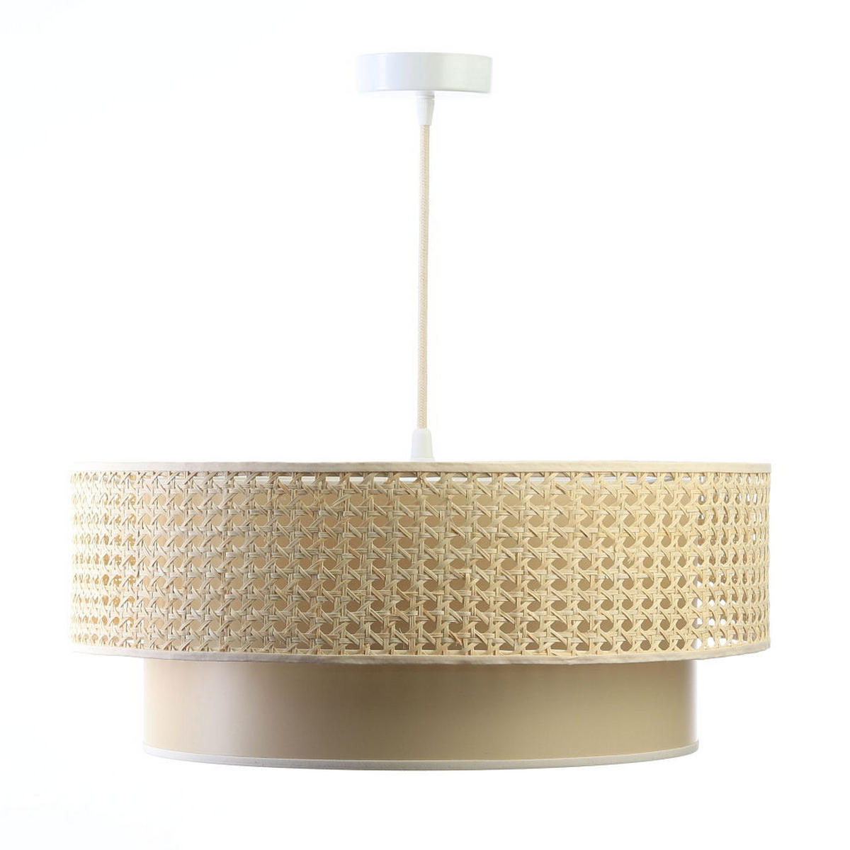 HÄNGELEUCHTE Beige 40/20 cm - Beige, Kunststoff (40/1/20cm) - ONZENO