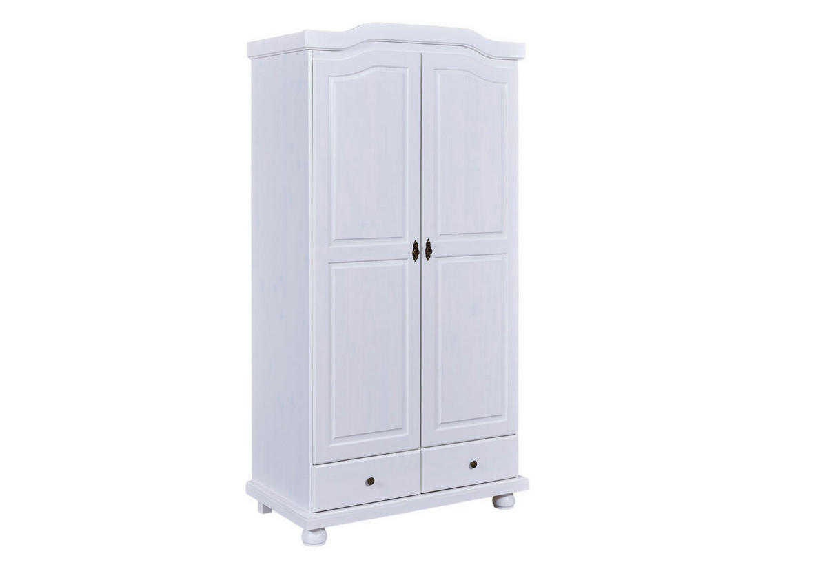 KLEIDERSCHRANK weiß - Weiß, Holzwerkstoff (104/198/56cm) - ebuy24