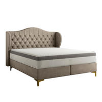 POLSTERBETT Pelagio In Whisper - Braun, Holzwerkstoff/Textil (160/200cm) - Fun Möbel