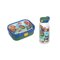 LUNCHSET (FLASCHE MIT KLAPPDECKEL) Campus Paw Patrol Dino 600 ml + 750 ml 2-tlg. - Multicolor, Kunststoff (10.8/21.8/21.8cm) - Mepal