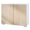 KOMMODE Skadu Eiche sägerau - Eiche San Remo, Holzwerkstoff (92.5/75.5/35cm) - Vladon