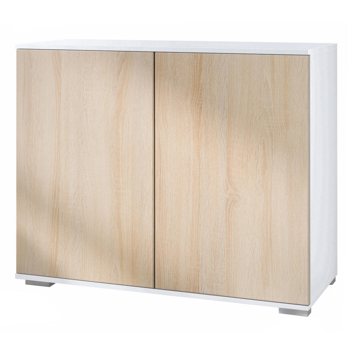 KOMMODE Skadu Eiche sägerau - Eiche San Remo, Holzwerkstoff (92.5/75.5/35cm) - Vladon
