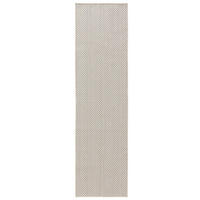 OUTDOORTEPPICH Lou Weiß 80x300 cm - Weiß, Kunststoff (80/300cm) - benuta